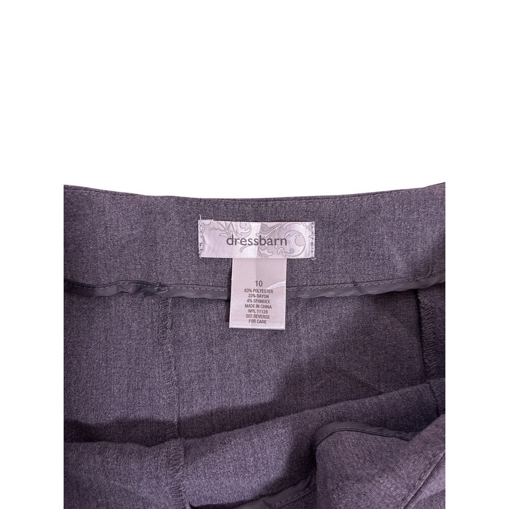 Dressbarn Grey Midi Skirt Women’s Size 10 Business Casual Office Classic - Picture 2 of 4